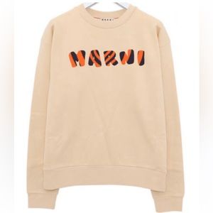 MARNI Street Style Plain Logo Designers Sweatshirt